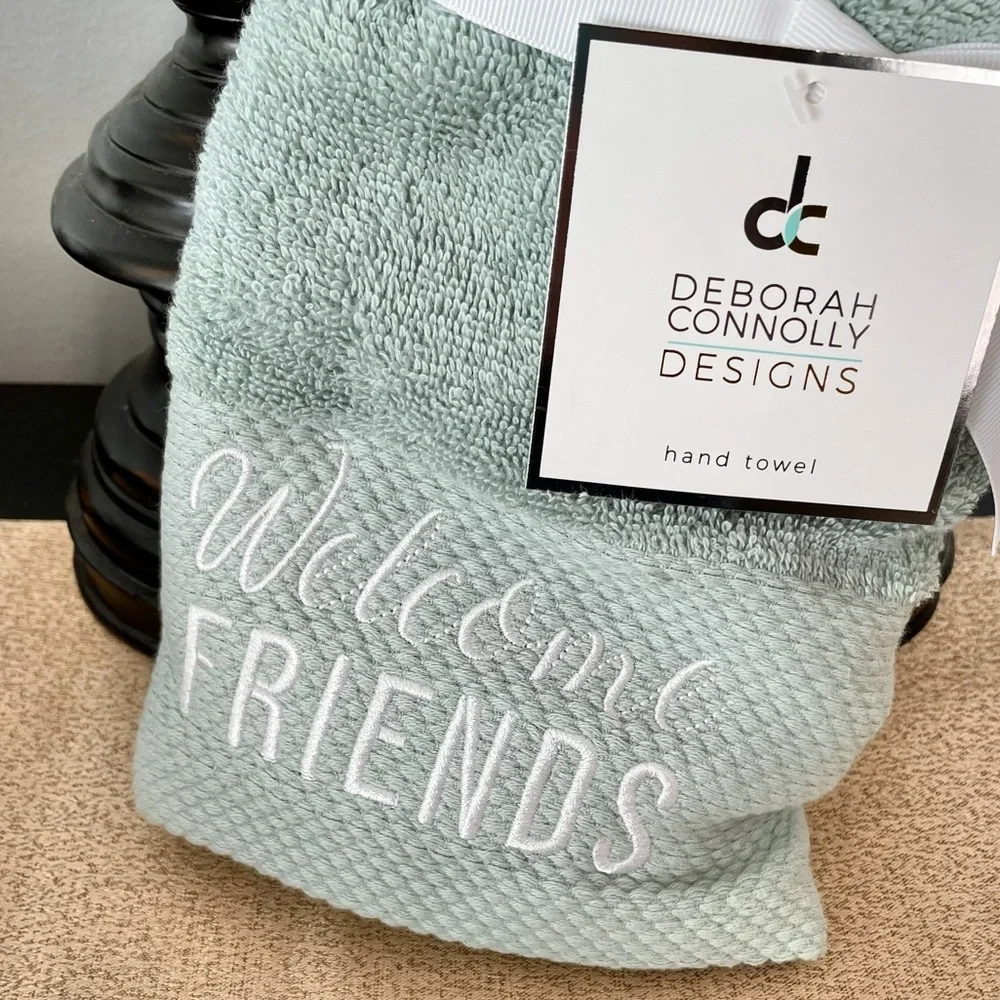 🆕SET OF 2 WELCOME FRIENDS Hand Towels